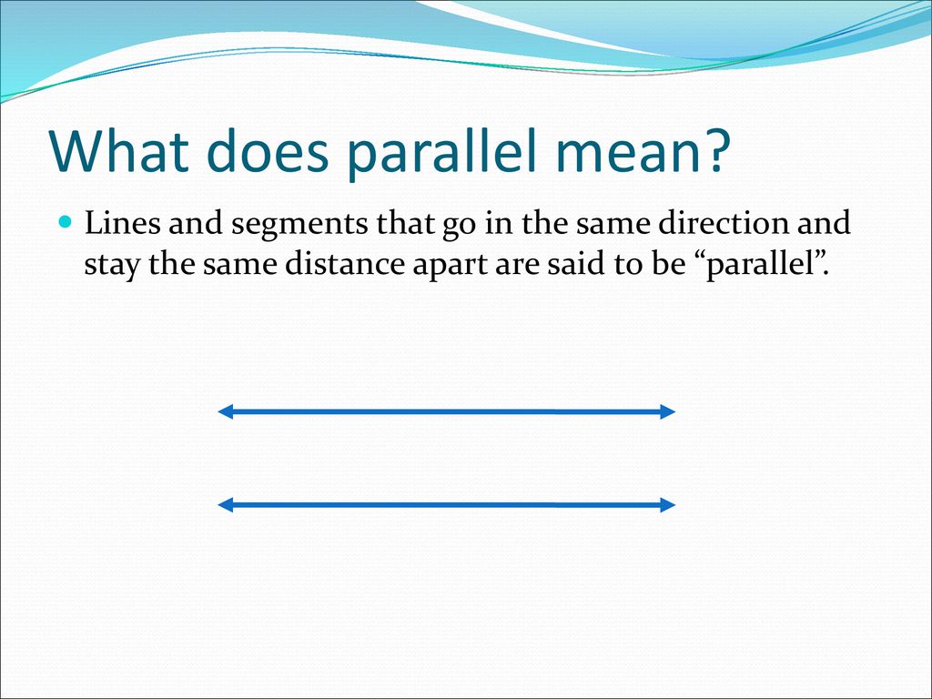 What does 2024 parallel mean